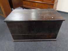 A 19th century pine blanket box.