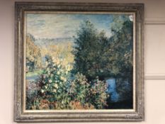 An Artagraph Edition on canvas : Impressionist study of a river,