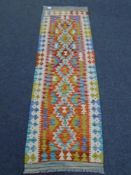 A Chobi kilim runner 198 cm x 64 cm