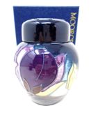 A Moorcroft lidded ginger jar (height 11cm).