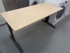 A contemporary office desk.