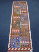 A Chobi Kilim runner 205 cm x 65 cm