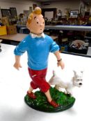 A cast iron, Tintin.