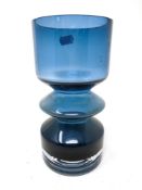 A 20th century Finnish Riihimäki Lasi glass vase.