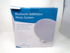 A Watervue bluetooth bathroom music system (boxed)