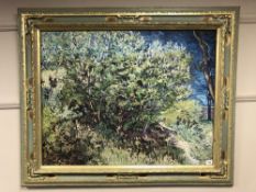 An Artagraph Edition on canvas : Impressionist study of trees,