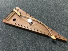 A Celtic bowed psaltery harp
