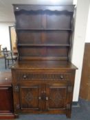 An oak Welsh dresser.