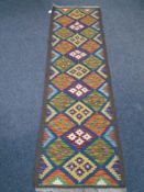A Maimana Kilim runner 200 cm x 62 cm