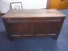 A George III oak coffer