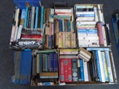 A pallet containing five boxes including coffee table volumes, renaissance, royal family,