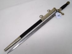 A German Third Reich Fire Officer's Dress Dagger by WKC,