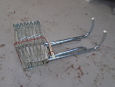 A fire escape ladder.