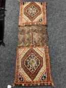 An Afghan flat weave saddlebag,