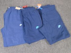 Three pairs of Nike joggers, 2x Small and 1 XL (new with tags).