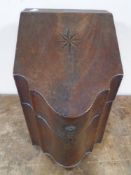 A George III mahogany knife box.