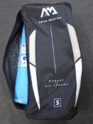 An Aqua Marina inflatable kayak in carry bag.