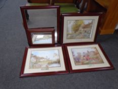 A James Matthews print, At Madehurst Sussex, in mount and frame,