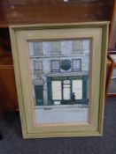 Richard Beer (1928-2017) French patisserie, oil-on-canvas, 58cm by 38cm, in frame.