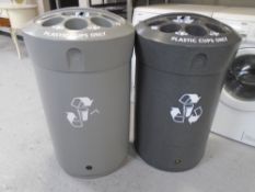 Two Glasdon plastic cup bins.