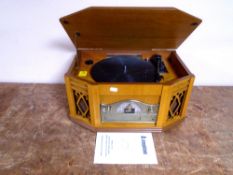 A Steepletone Nostalgic music centre.