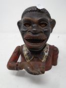 A cast iron money box.