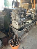 An Edgwick metal working lathe manufactured by George Swift & Sons, Circa 1950.