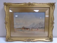 Edward Tucker : Boulogne Sands, watercolour, 30cm by 20cm.