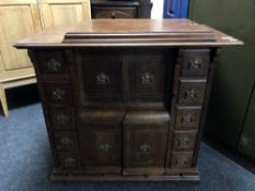 A 20th century Singer treadle cabinet sewing machine