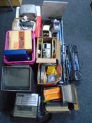 A large quantity of slide projector Prinz ProofMaster projectors and equipment.