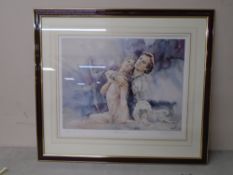 A signed limited edition print after Gordon King : Nureyev the Legend, no.