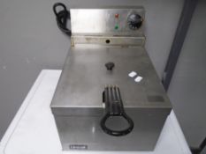 A Lincat stainless steel fryer.
