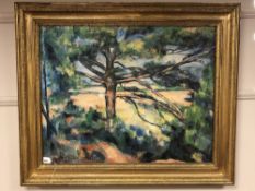 An Artagraph edition on canvas depicting a tree, 84cm by 67cm.