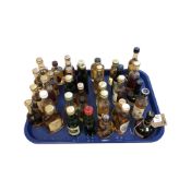 Thirty four alcohol miniatures - All Whisky.