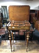 A 19th century work table.