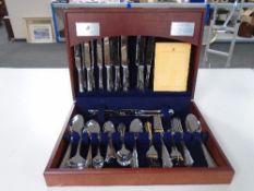 A Viners canteen of silver plated cutlery