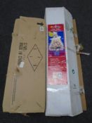 A fibre optic Christmas tree together with a further Christmas tree.