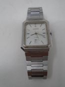 A 1970's Gent's stainless steel Luxore wristwatch