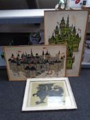 A colour print after Victoria Gillick : Black Dragon,