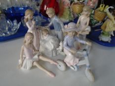 Four Leonardo collection china figures depicting children