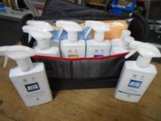 A LifeShine Autoglym car cleaning kit.