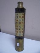 A 19th century brass telescope