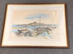 A colour print after Ronald Moore : St.