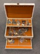 A box of costume jewellery