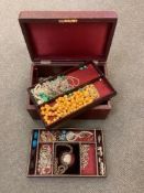 An old box of costume jewellery