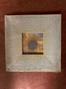 Three crates containing a total of 30 Fotolijst blue wood finish photo frames, 10 cm x 10 cm,