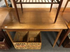 A mid-20th century teak extending dining table (length 114cm).