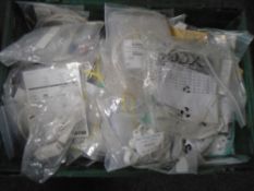 A crate of assorted fibre optic cables