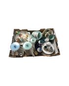 A box containing a quantity of assorted Poole and Denby tea and dinner ware,