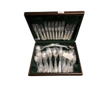 A canteen of Sheffield plated cutlery